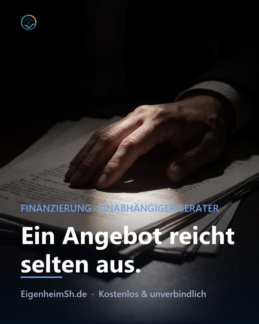 Ein Angebot reicht selten aus.
