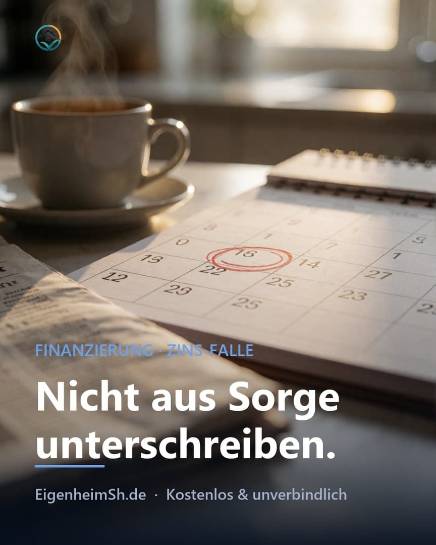 Nicht aus Sorge unterschreiben.